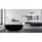 Z-Lite Grayson Vanity, 4-Light, 31 In.W x 5.75 In.L x 8.5 In.H, Matte Black/Clear + Etched Opal 1949-4V-MB - alternate 2